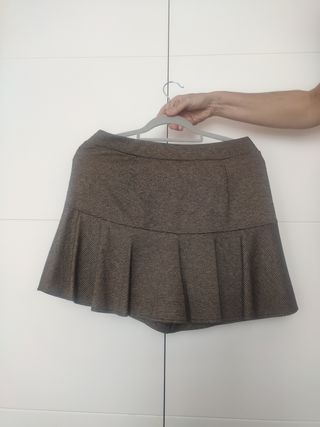 Falda pantalón Stradivarius marrón