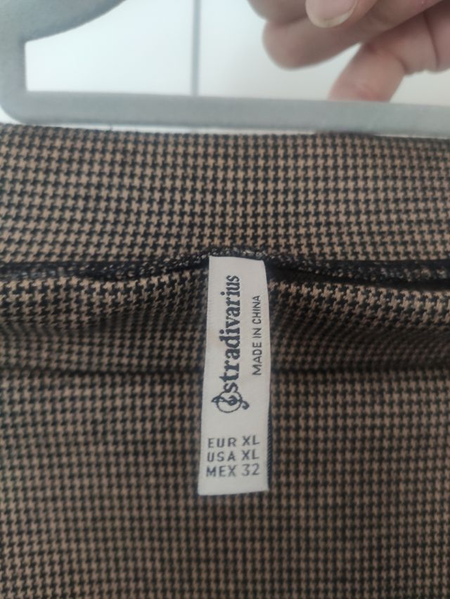 Falda pantalón Stradivarius marrón