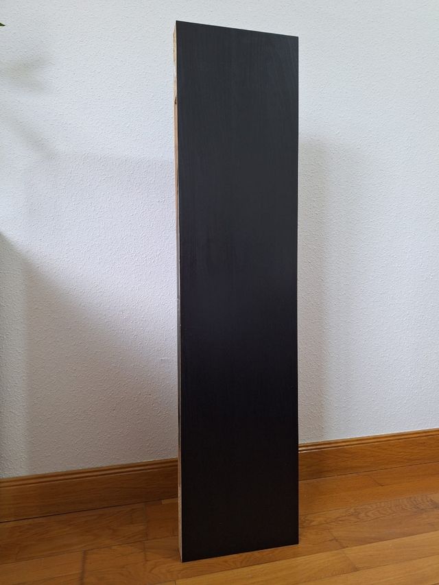 Estante negro de pared