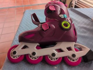 Patines niña rosa talla 28-30.Patines en linea
