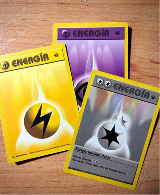 3 Cartas Pokémon Energía