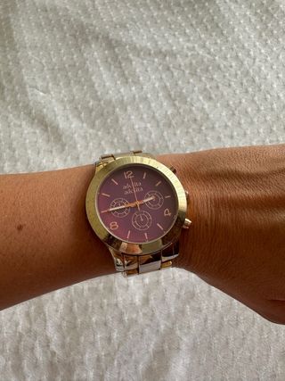 Reloj Adelita Adelita dorado y morado