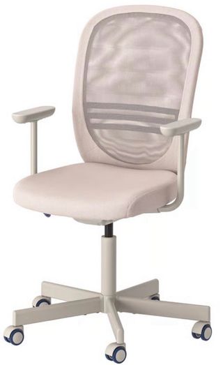 Silla escritorio beige