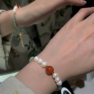 Pulsera Jade-Perlas-Agata
