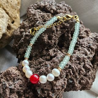 Pulsera Jade-Perlas-Agata