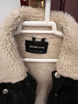 Cazadora vaquera negra Stradivarius M