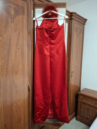 Vestido rojo largo fiesta