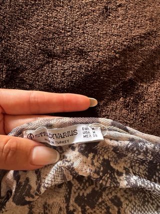 Chaleco vaquero gris Pull&Bear M