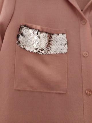 Blusa rosa con lentejuelas - NUEVA
