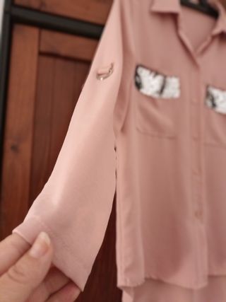 Blusa rosa con lentejuelas - NUEVA