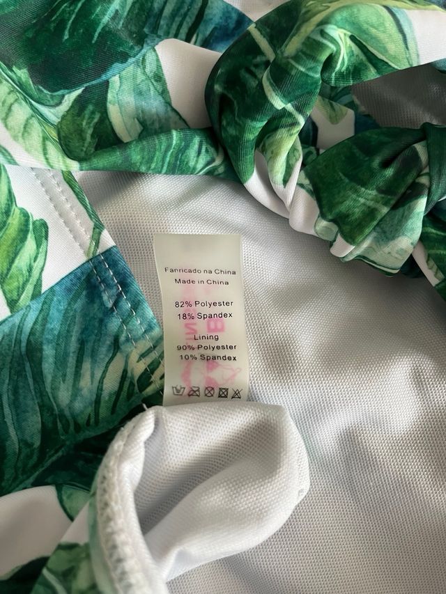 Maiô B.J. Lingerie XXL - Folhas