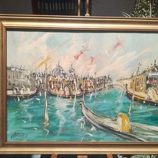 Quadro olio su tela Venezia