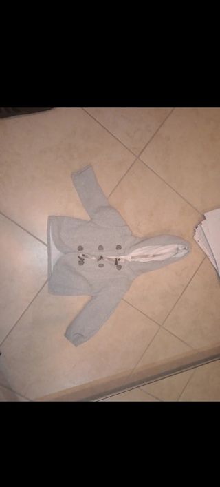 Felpa Bebè Burberry Grigia