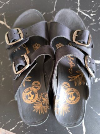 Sandalias Panama Jack negras