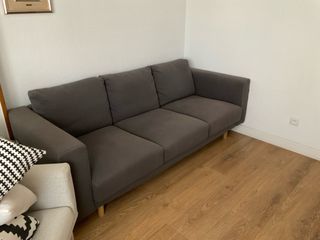 Sofá 3 plazas Ikea Cris oscuro 