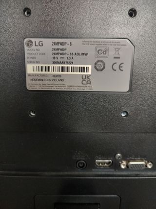 Monitor LG 24" - Pantalla PC