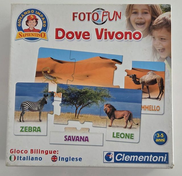 Puzzle Clementoni Sapientino Foto Fun Dove Vivono.