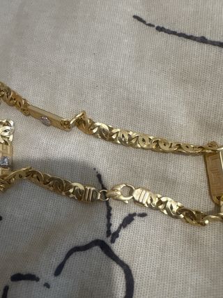 Cadena Versace oro amarillo oro peso 29.15 gramos 