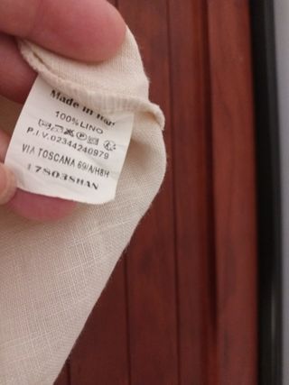 Blusa lino beige