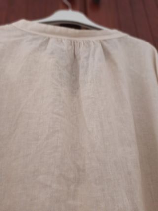 Blusa lino beige