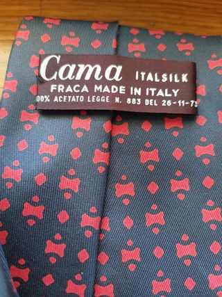 Cravatta vintage blu e rossa