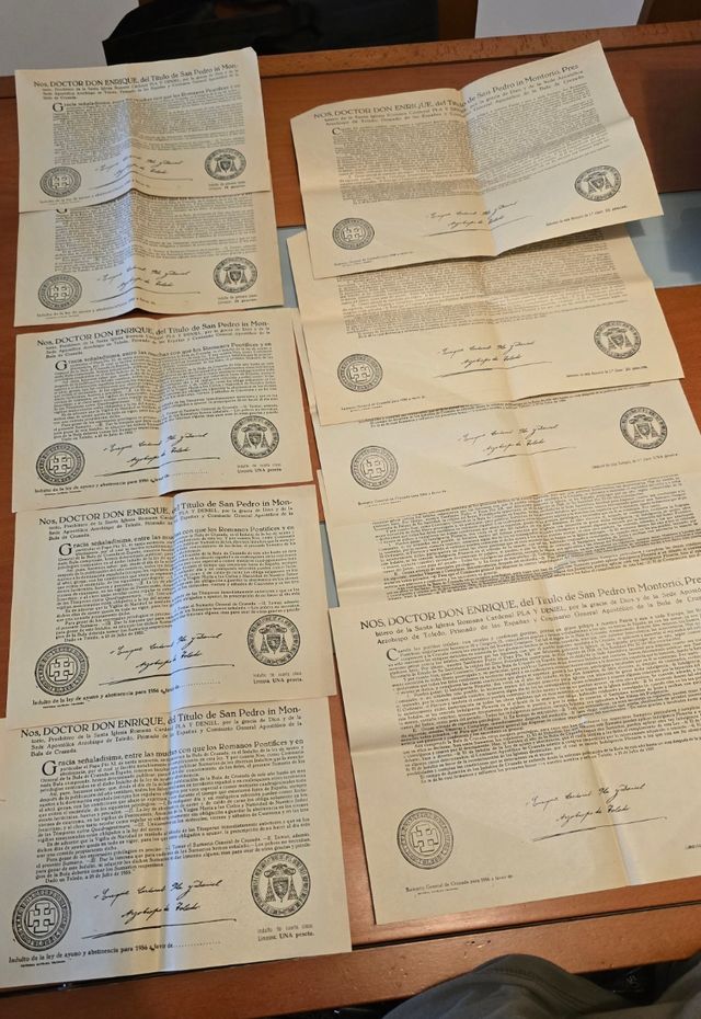 Bulas e Indulgencias para 1956 San Peetro Montorio