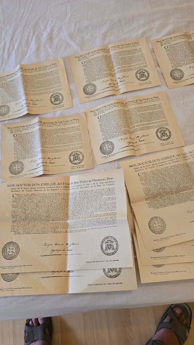 Bulas e Indulgencias para 1956 San Peetro Montorio