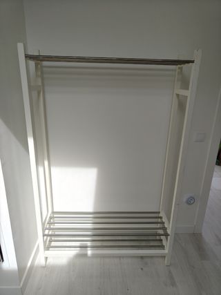 Perchero zapatero Ikea Tjusig blanco