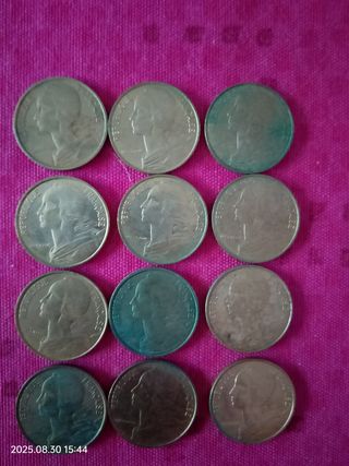 12x 10 Centesimi Francesi (1964-1997)