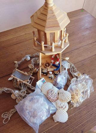 Faro marino in legno handmade
