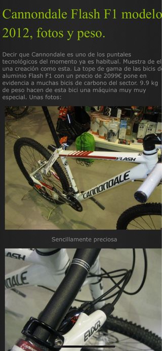 Bicicleta Cannondale 