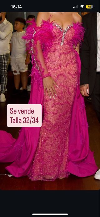 Vestido fiesta gitano rosa