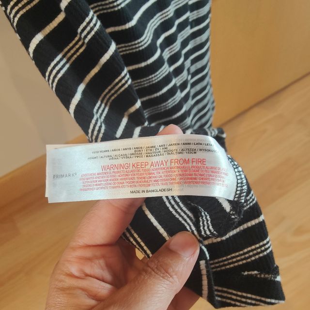 Vestido rayas Primark niña