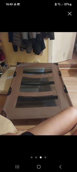 Cama perro grande marrón