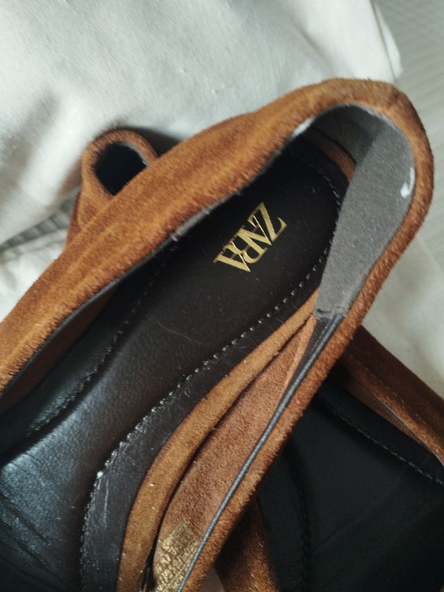 Zapatos Zara mujer marrón n°37
