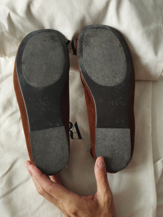Zapatos Zara mujer marrón n°37
