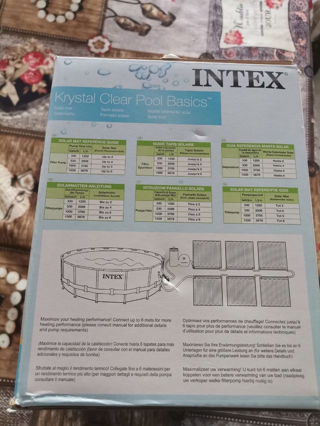 INTEX Krystal Clear Pool Basics - Pannello Solare