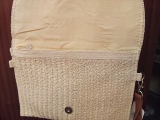 Bolso de mano beige