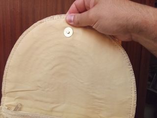 Bolso de mano beige