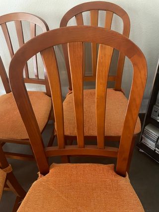 6 Sillas madera maciza