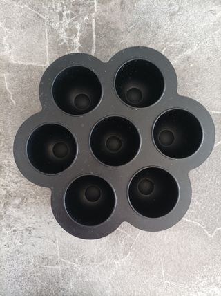 Stampo muffin silicone nero - 6 fori