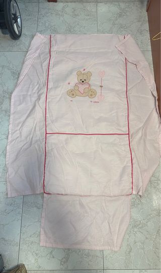 Colcha cuna bebé - rosa