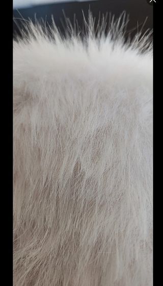 Chaqueta pelo sintético blanca