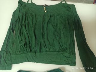 Completo Top e Gonna Verde