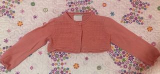 Bolero Losan niña coral T. 18-24m