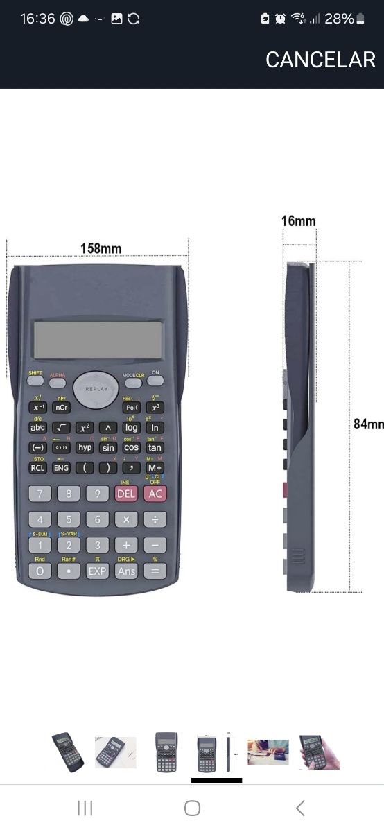 Calculadora científica MAXEXCEL 41003