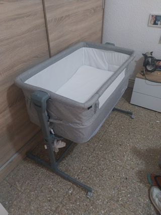 Cuna colecho bebé con colchon y funda