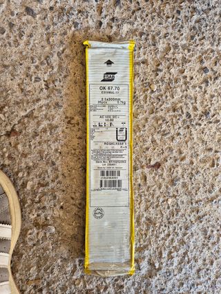 Elettrodi saldatura inox OK 67.70 sottovuoto