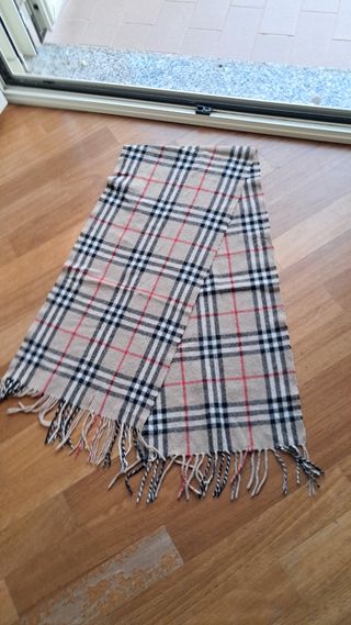 Sciarpa Burberry beige e rossa