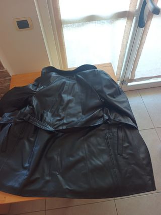 Cappotto Pelle Nera Donna